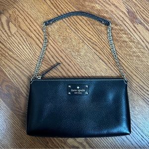 Vintage Kate Spade Gold Strap and Leather Shoulder Bag